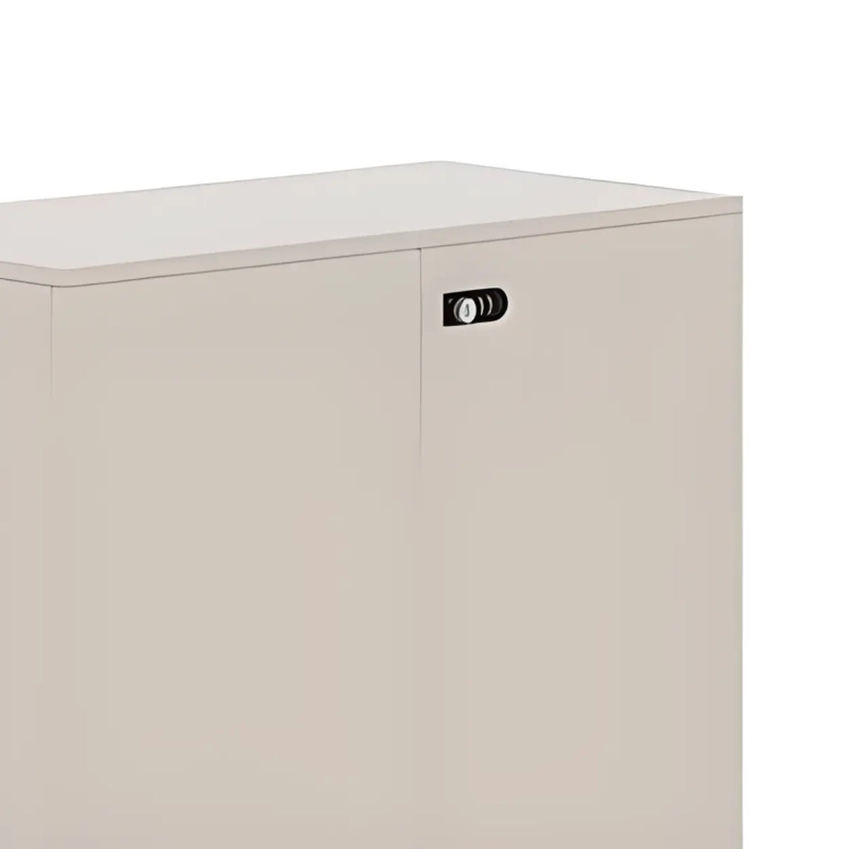 Lockable Secure Vertical Wood Filing Cabinet with Lock Image - 5
