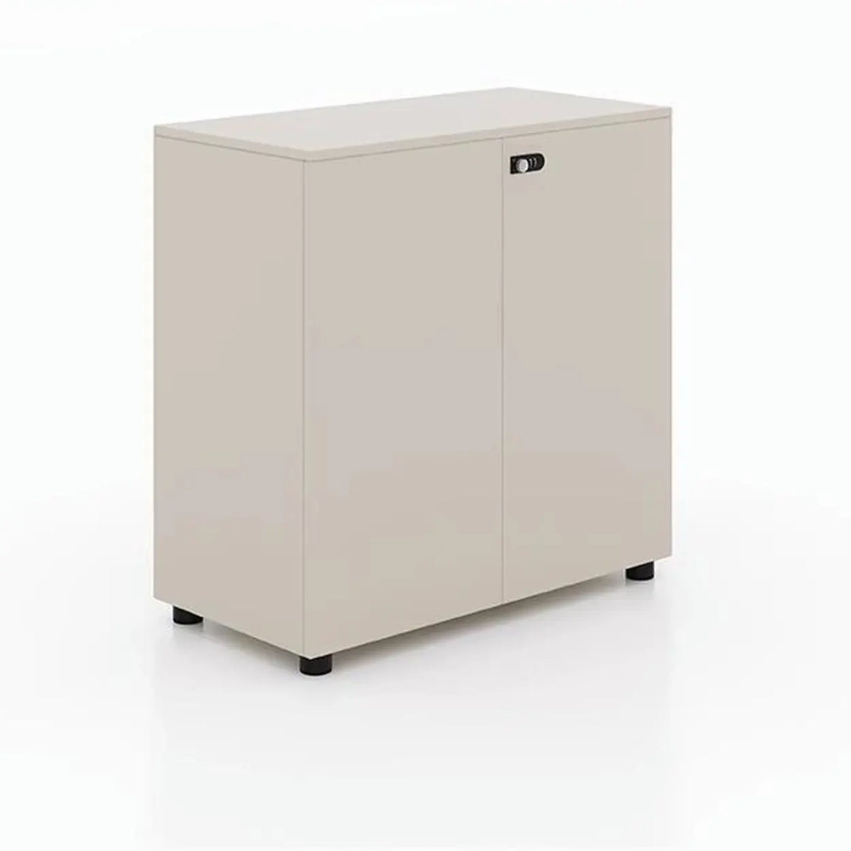 Lockable Secure Vertical Wood Filing Cabinet with Lock Image - 8