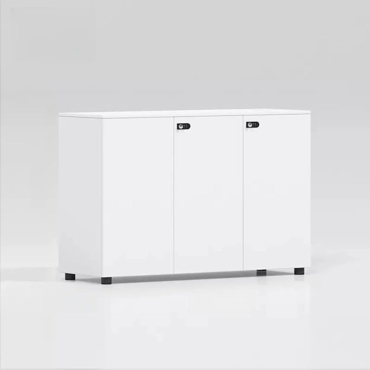 Lockable Secure Vertical Wood Filing Cabinet with Lock Image - 9