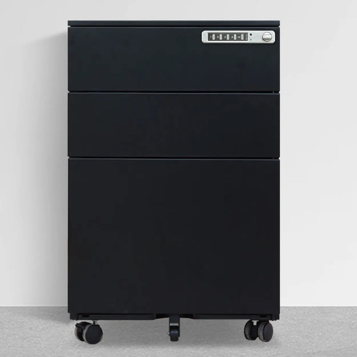 Lockable Small Vertical Steel Rolling White Filing Cabinet Image - 9