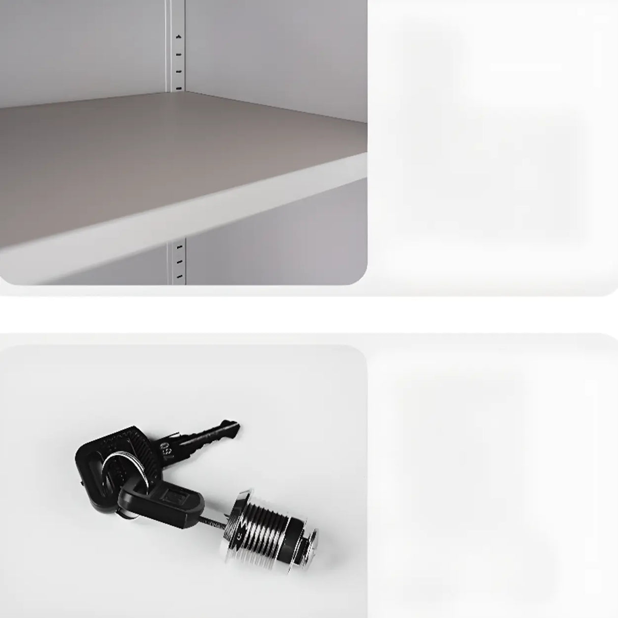 Lockable Steel Vertical Large Filing Storage Cabinet Image - 11