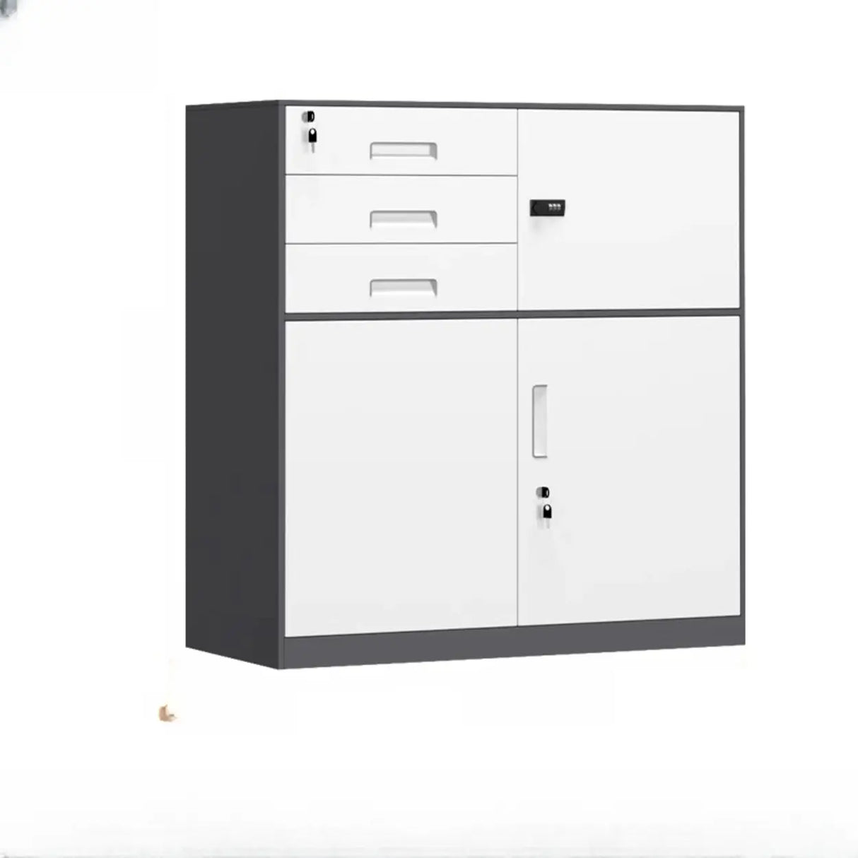 Lockable Steel Vertical Large Filing Storage Cabinet Image - 16