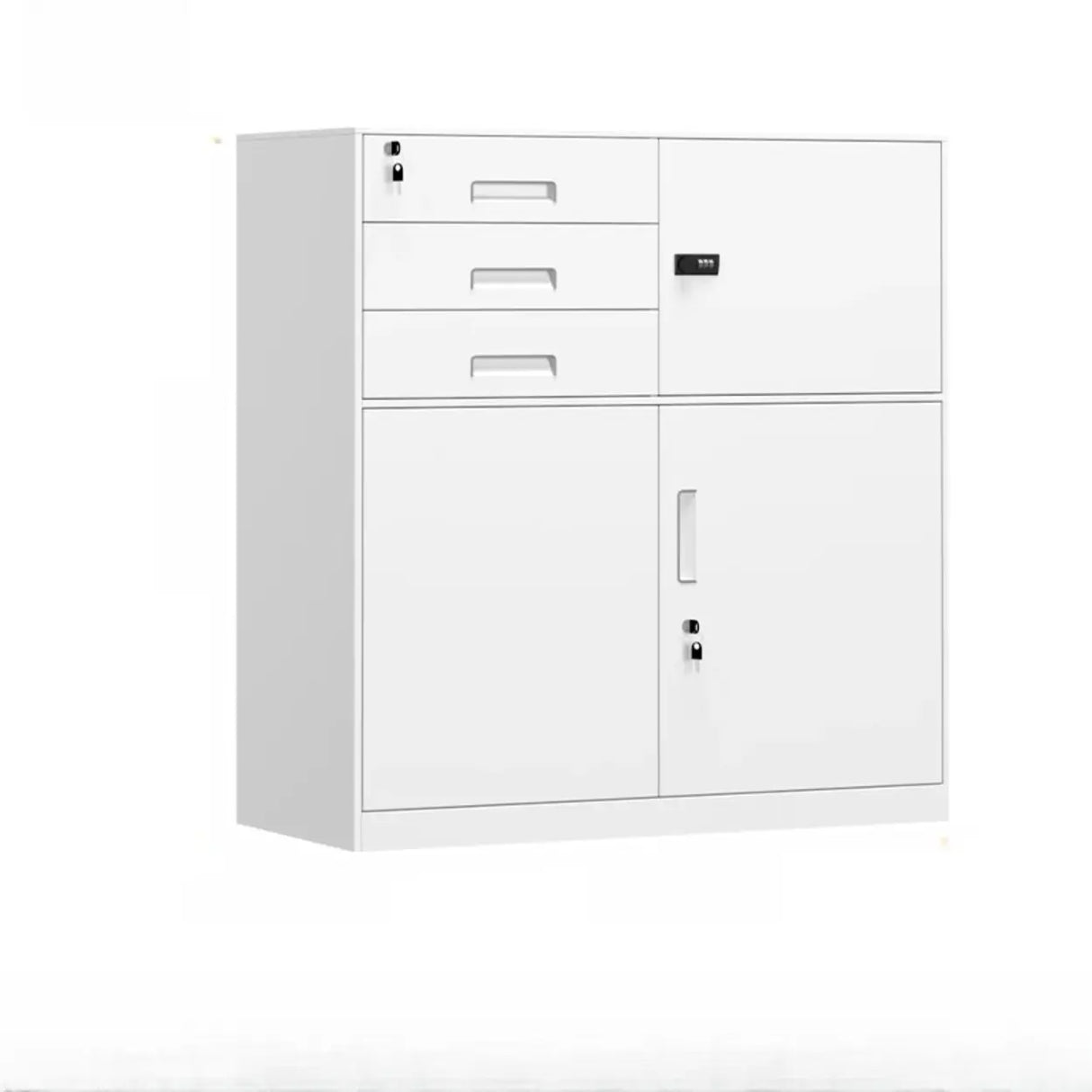 Lockable Steel Vertical Large Filing Storage Cabinet Image - 21