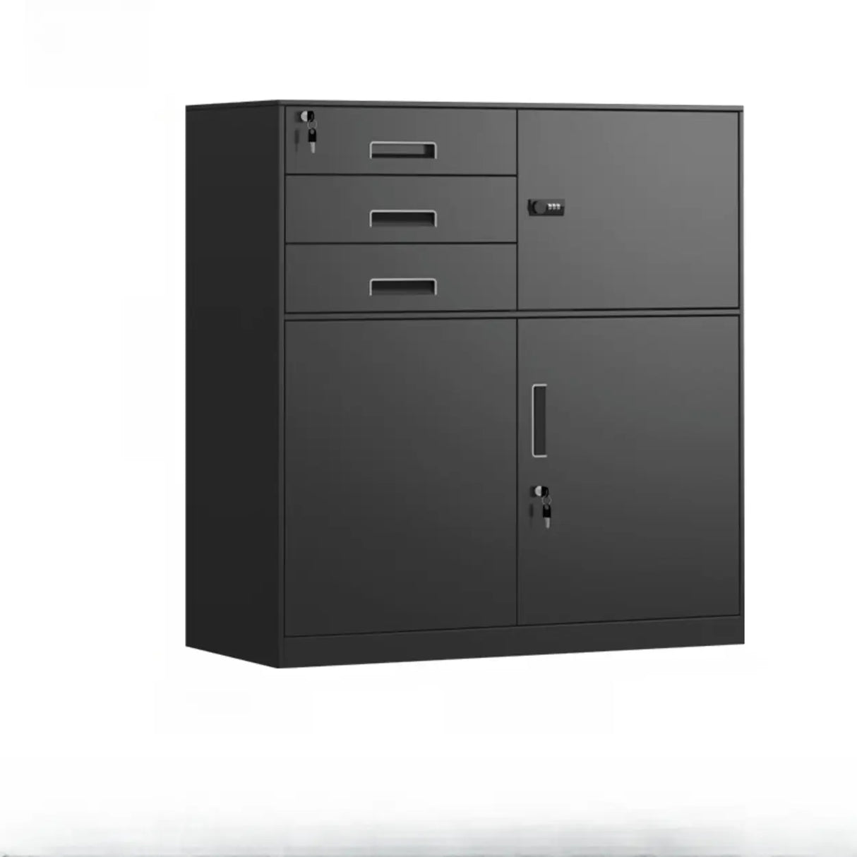 Lockable Steel Vertical Large Filing Storage Cabinet Image - 26