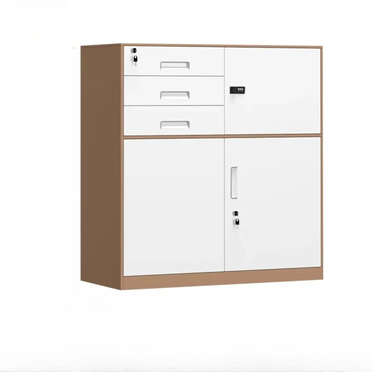 Lockable Steel Vertical Large Filing Storage Cabinet Image - 6