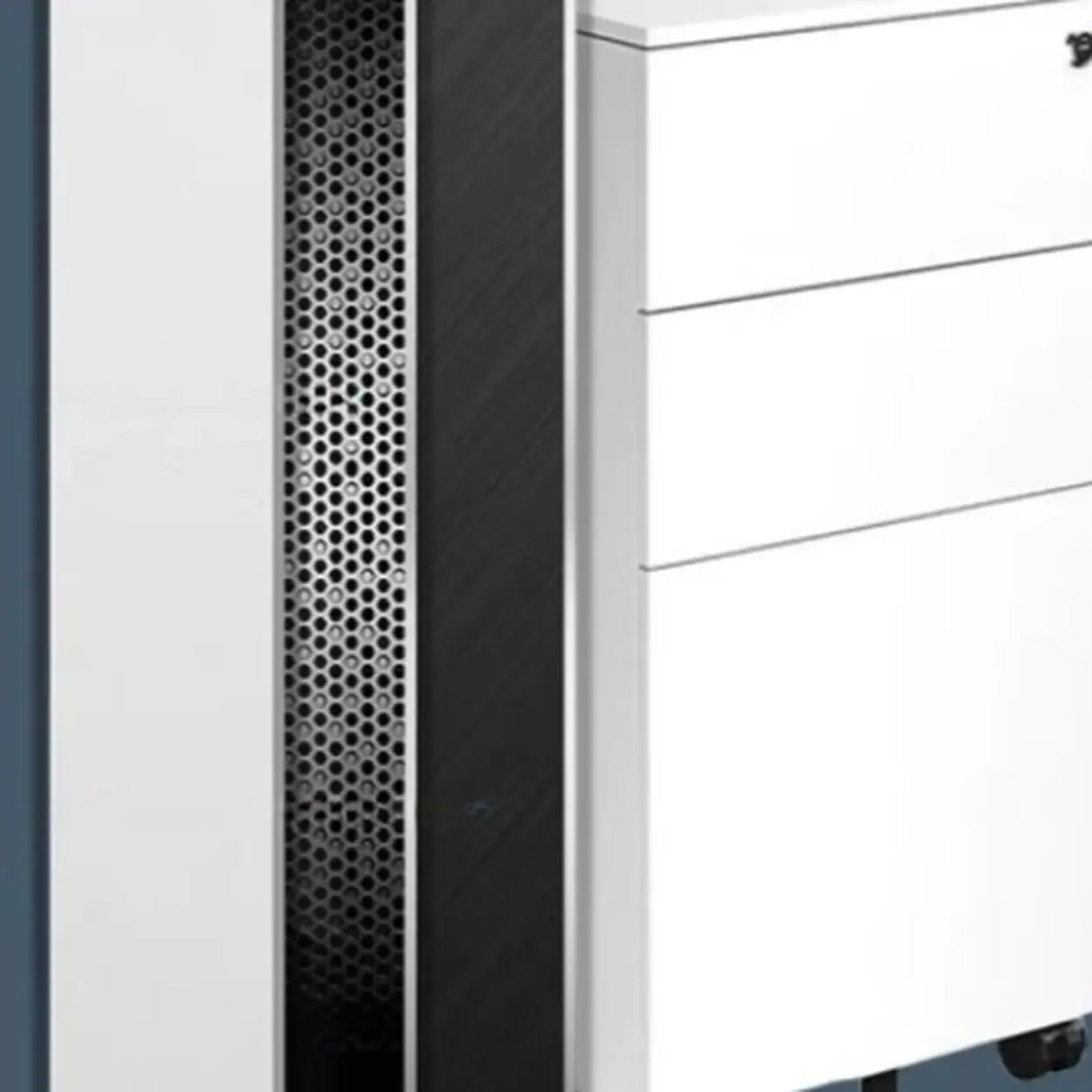 Lockable Vertical Steel Filing Cabinet with Wheels Image - 5