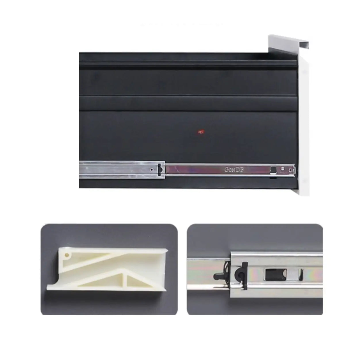 Lockable Vertical White Storage Filing Cabinet System Image - 12