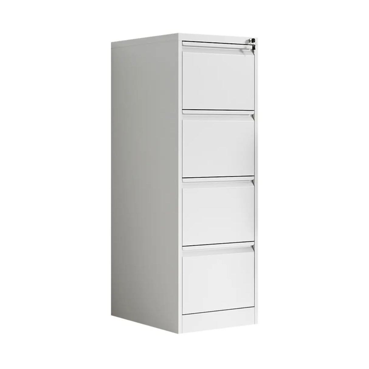 Lockable Vertical White Storage Filing Cabinet System Image - 8