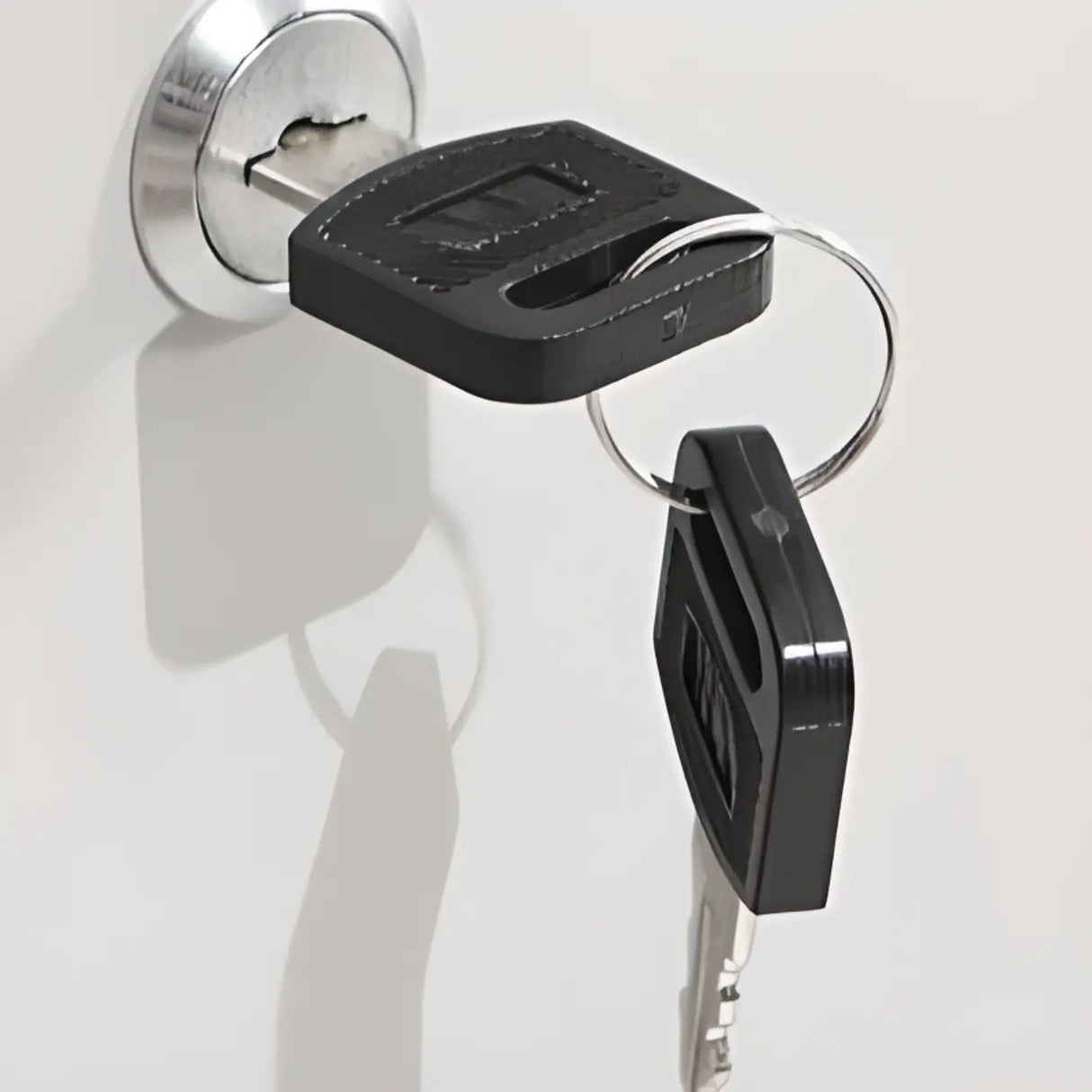 Lockable White Storage Vertical Filing Cabinet with Doors Image - 10