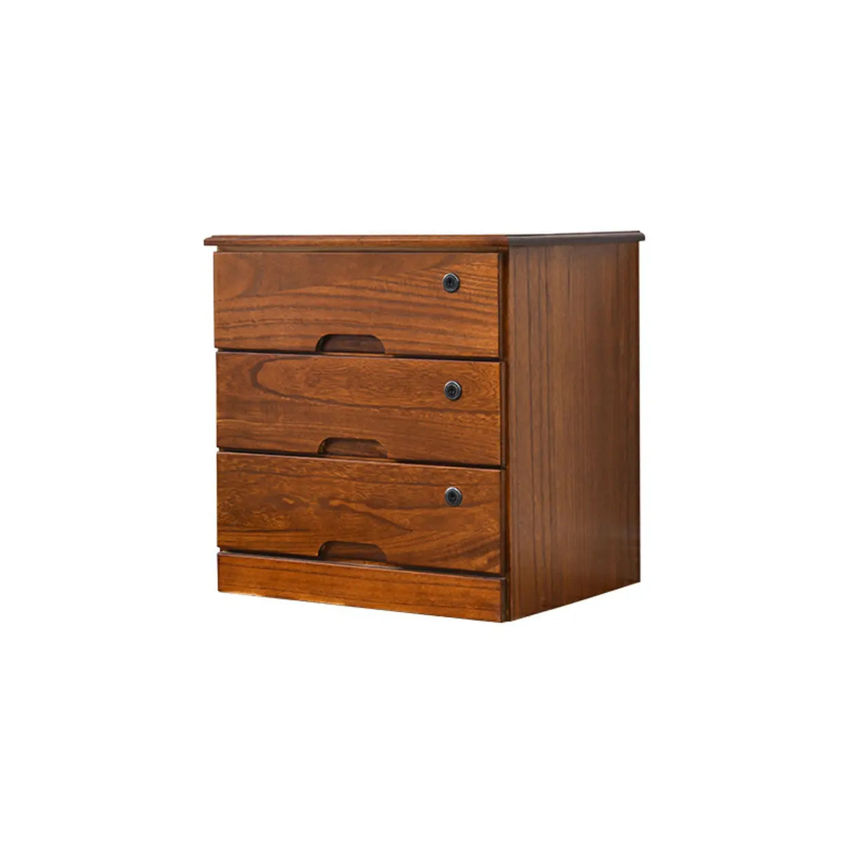 Lockable Wooden Vertical Brown Storage Filing Cabinet Image - 8