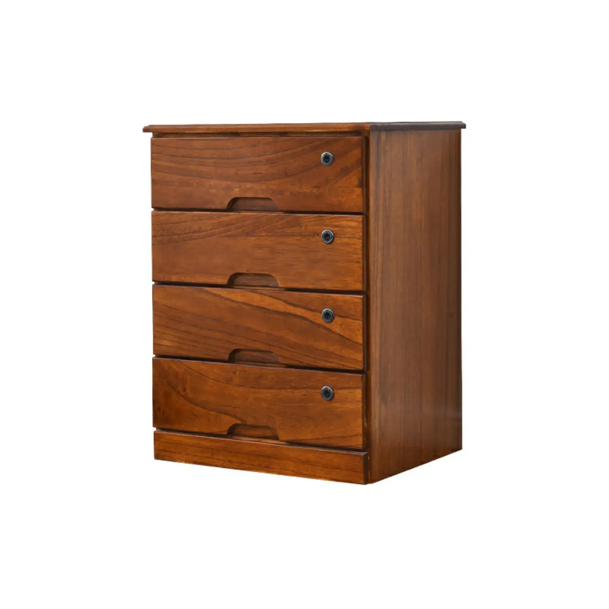 Lockable Wooden Vertical Brown Storage Filing Cabinet Image - 9