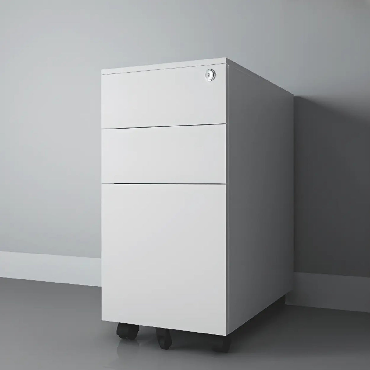 Locking Storage Drawer Office Vertical Steel Filing Cabinet Image - 18