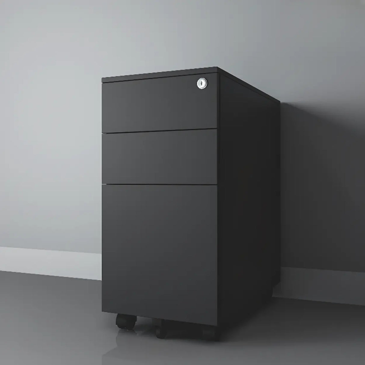 Locking Storage Drawer Office Vertical Steel Filing Cabinet Image - 19