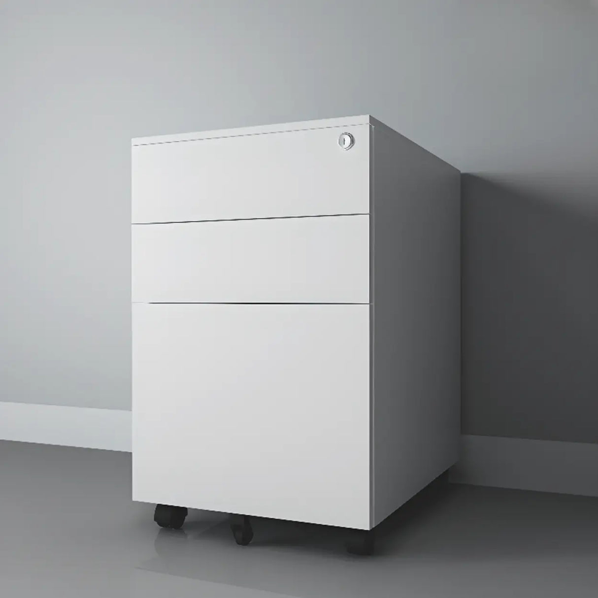 Locking Storage Drawer Office Vertical Steel Filing Cabinet Image - 20