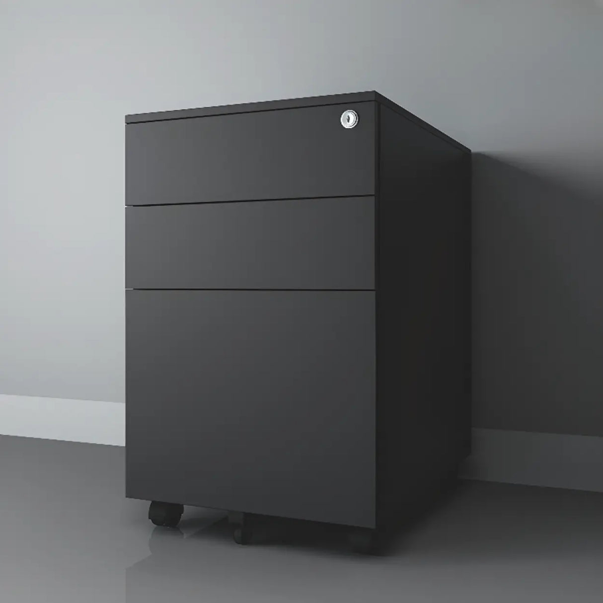 Locking Storage Drawer Office Vertical Steel Filing Cabinet Image - 21