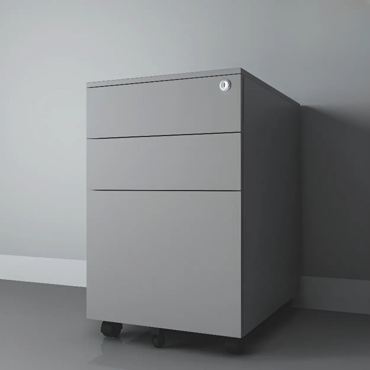 Locking Storage Drawer Office Vertical Steel Filing Cabinet Image - 22