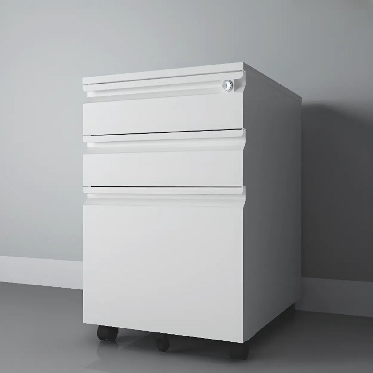 Locking Storage Drawer Office Vertical Steel Filing Cabinet Image - 23