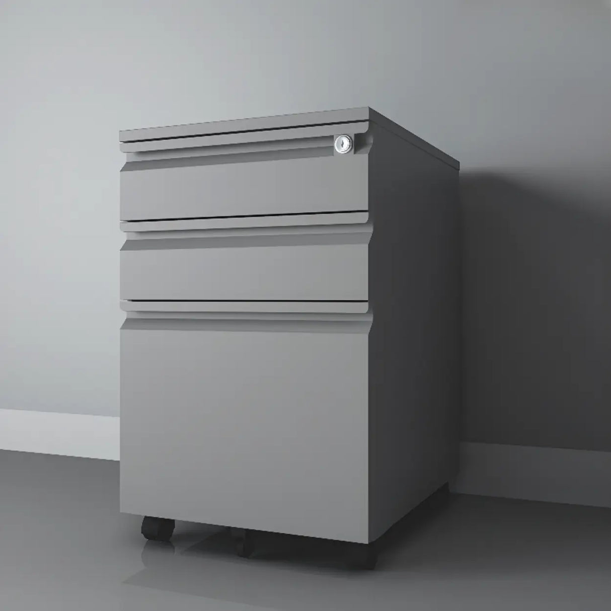 Locking Storage Drawer Office Vertical Steel Filing Cabinet Image - 24