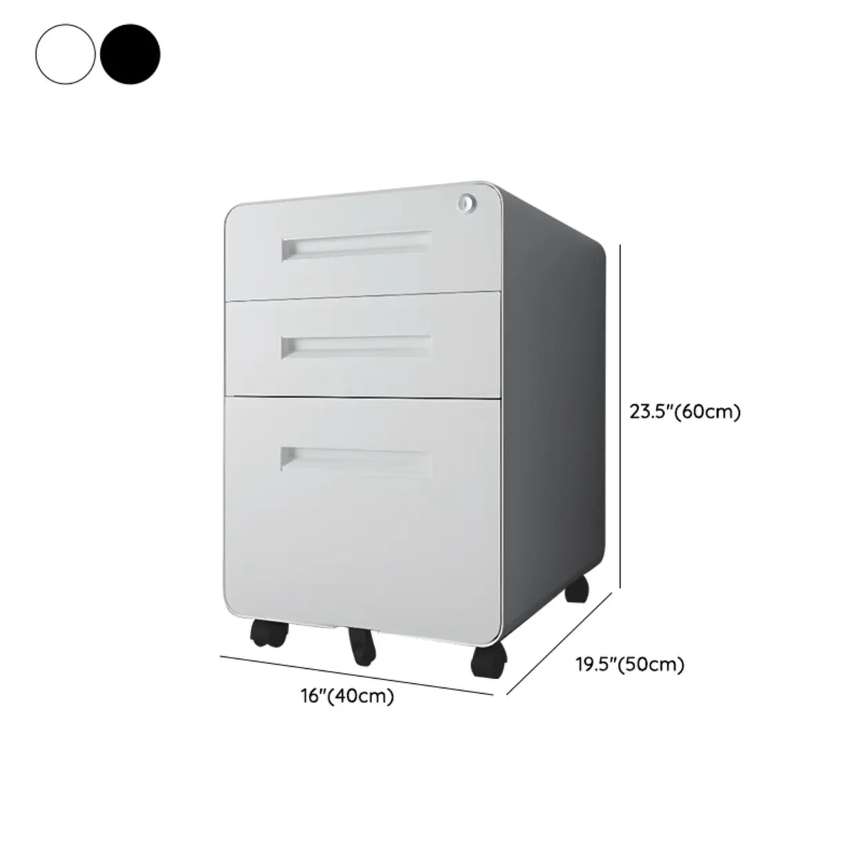 Locking Storage Drawer Office Vertical Steel Filing Cabinet Image - 26