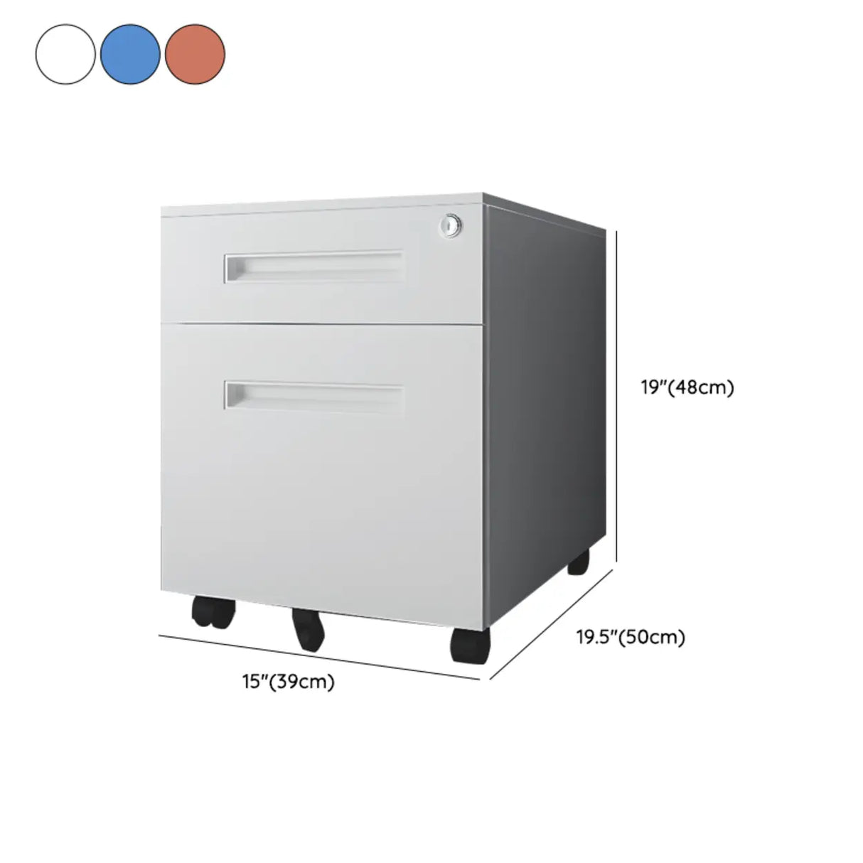 Locking Storage Drawer Office Vertical Steel Filing Cabinet Image - 27