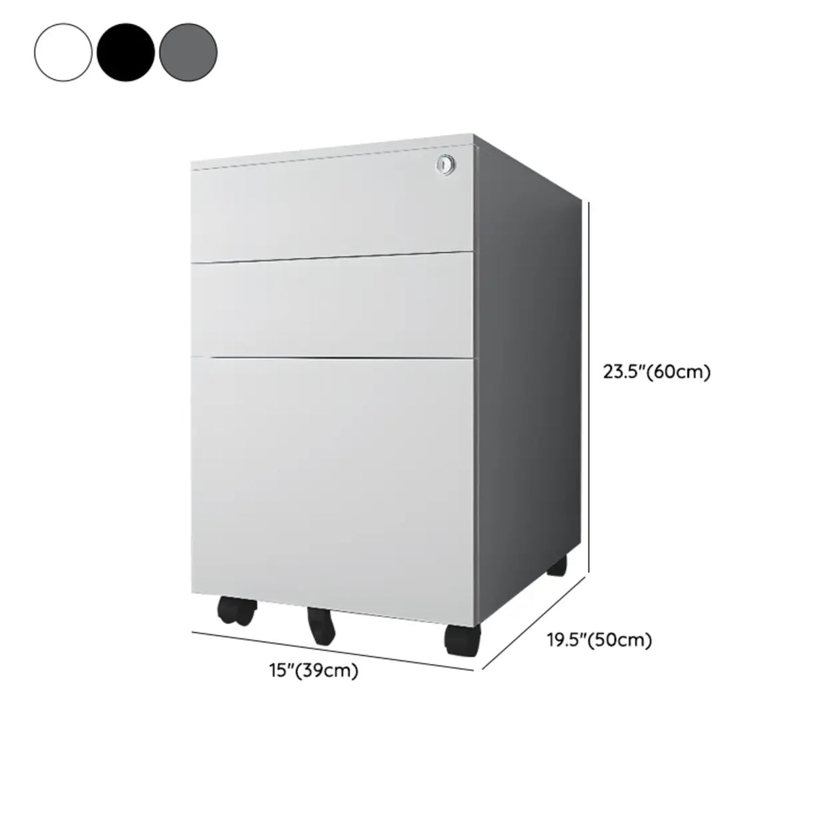 Locking Storage Drawer Office Vertical Steel Filing Cabinet Image - 28