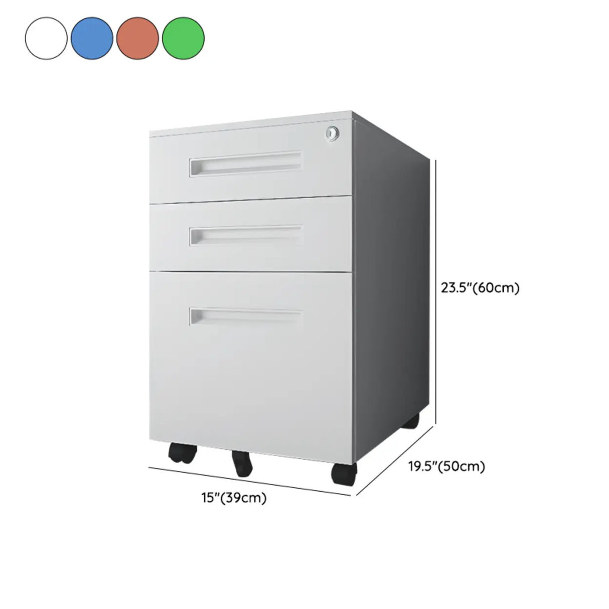 Locking Storage Drawer Office Vertical Steel Filing Cabinet Image - 29