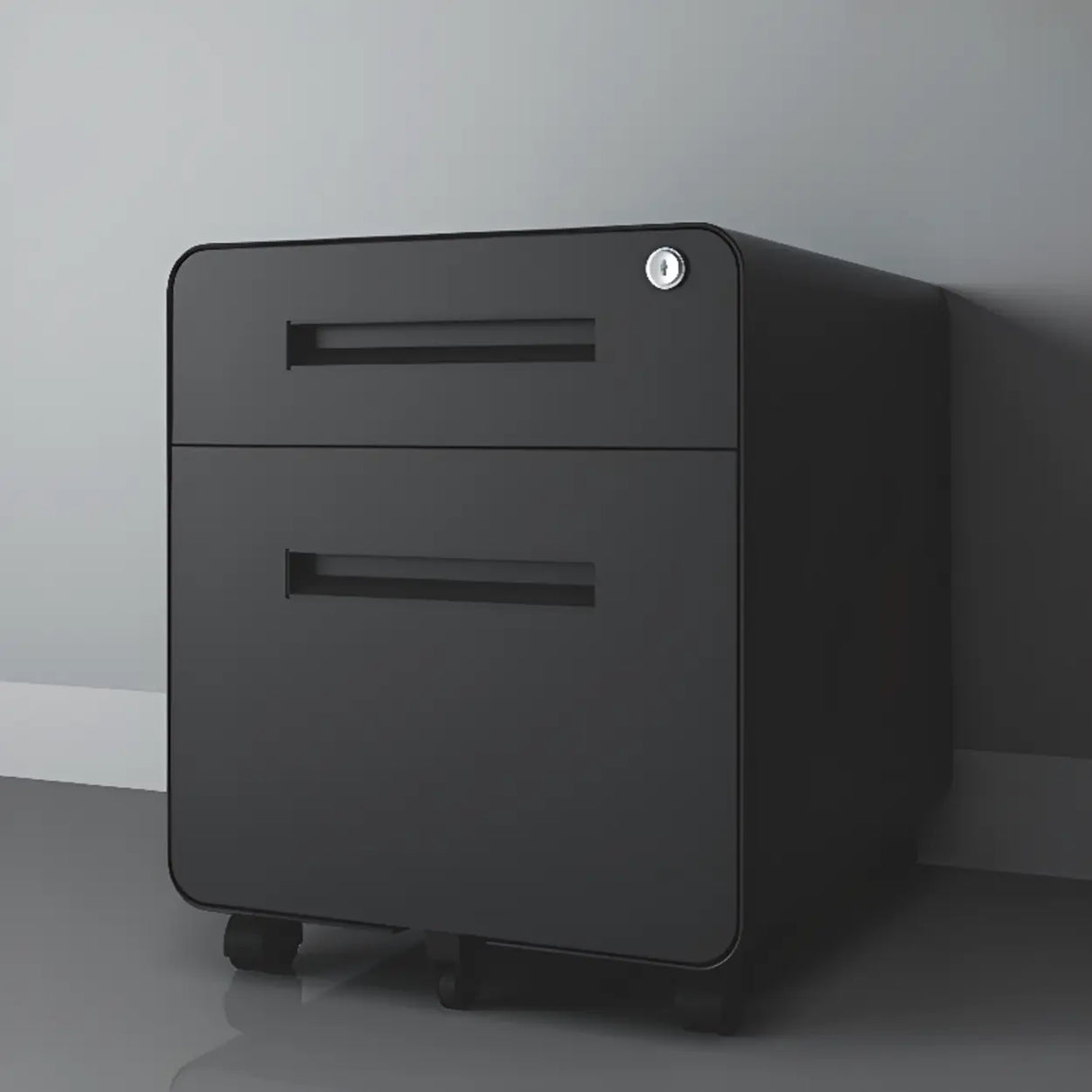 Locking Storage Drawer Office Vertical Steel Filing Cabinet Image - 3