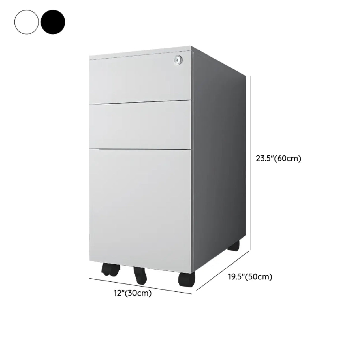Locking Storage Drawer Office Vertical Steel Filing Cabinet Image - 31