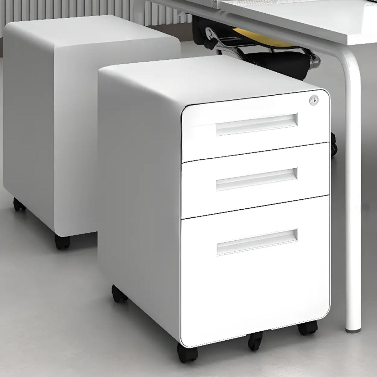 Locking Storage Drawer Office Vertical Steel Filing Cabinet Image - 6