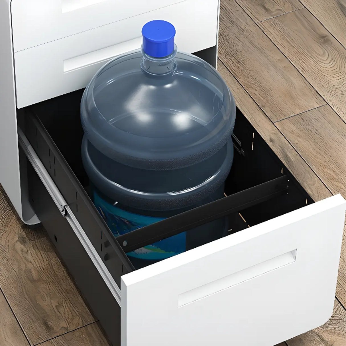 Locking Storage Drawer Office Vertical Steel Filing Cabinet Image - 8