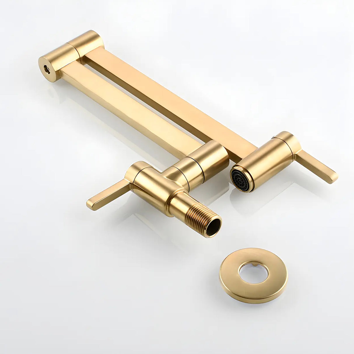 Low Arc Lever Handles Wall-Mounted Kitchen Faucets Image - 13