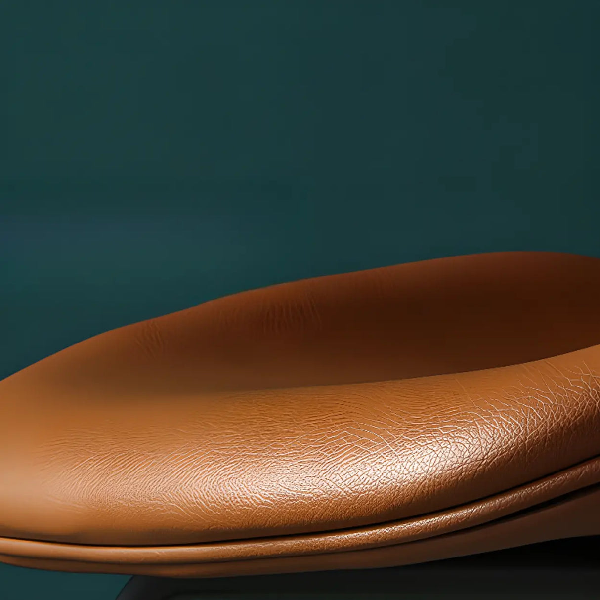 Low Curved Back Metal Padded Armless Dining Chairs Image - 12