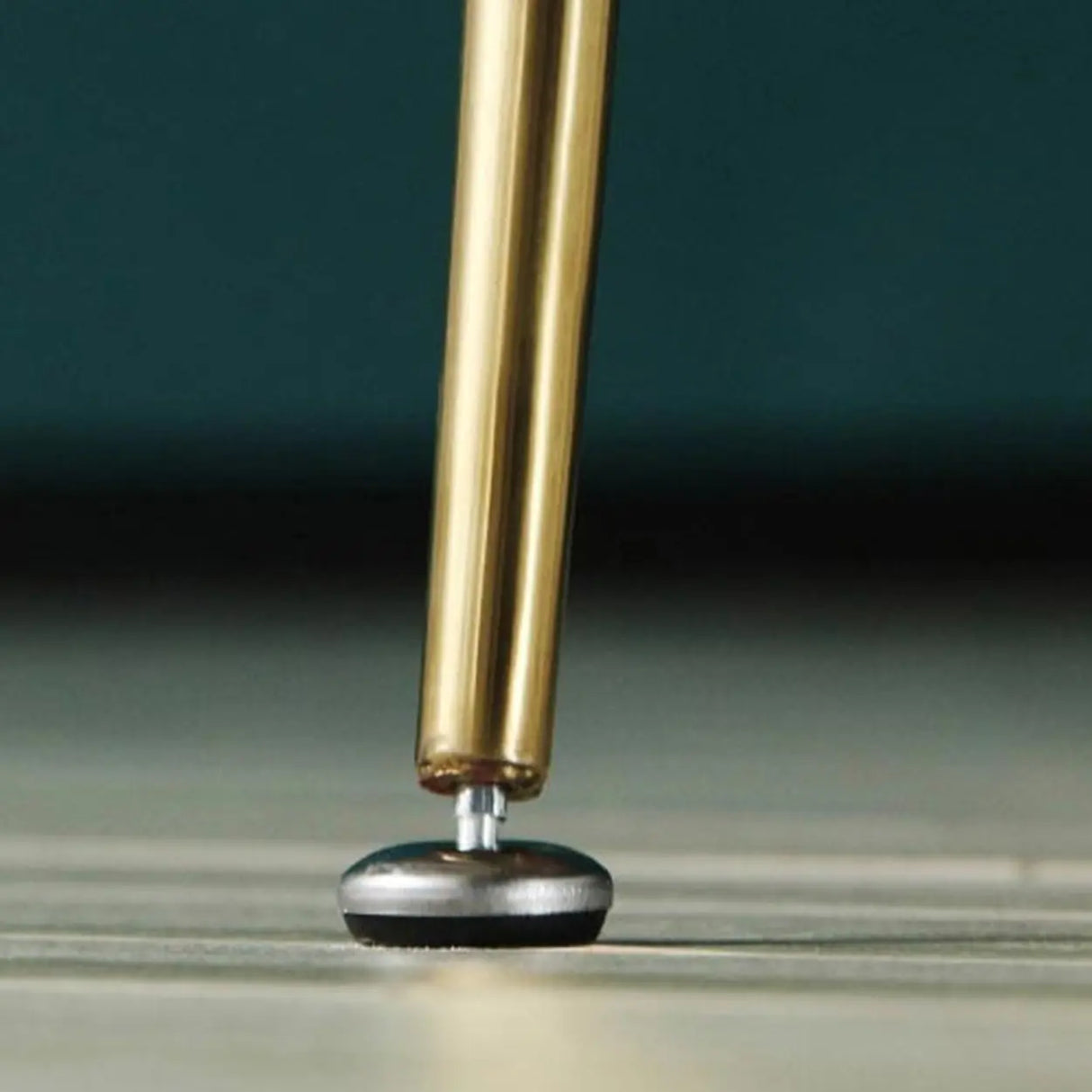 Low Curved Back Metal Padded Armless Dining Chairs Image - 15