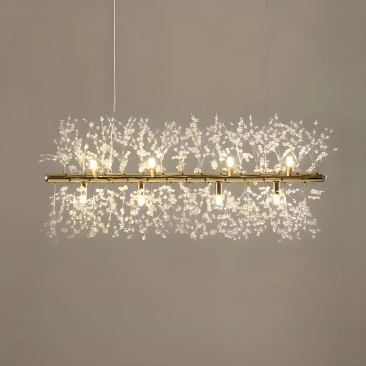Luxurious Crystal Branch Island Chandelier Light Image - 10