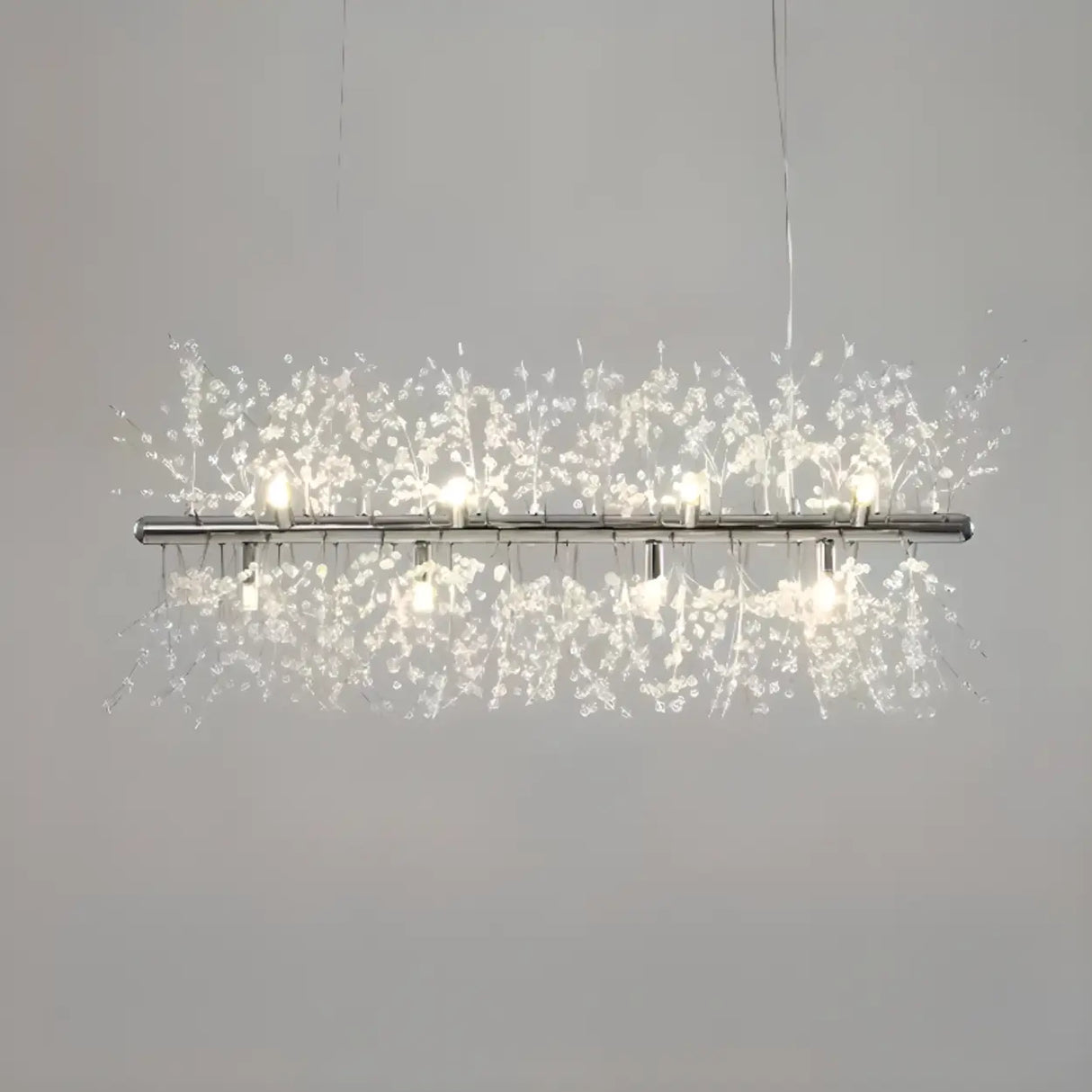 Luxurious Crystal Branch Island Chandelier Light Image - 11