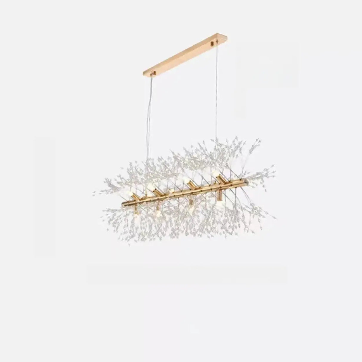Luxurious Crystal Branch Island Chandelier Light Image - 6