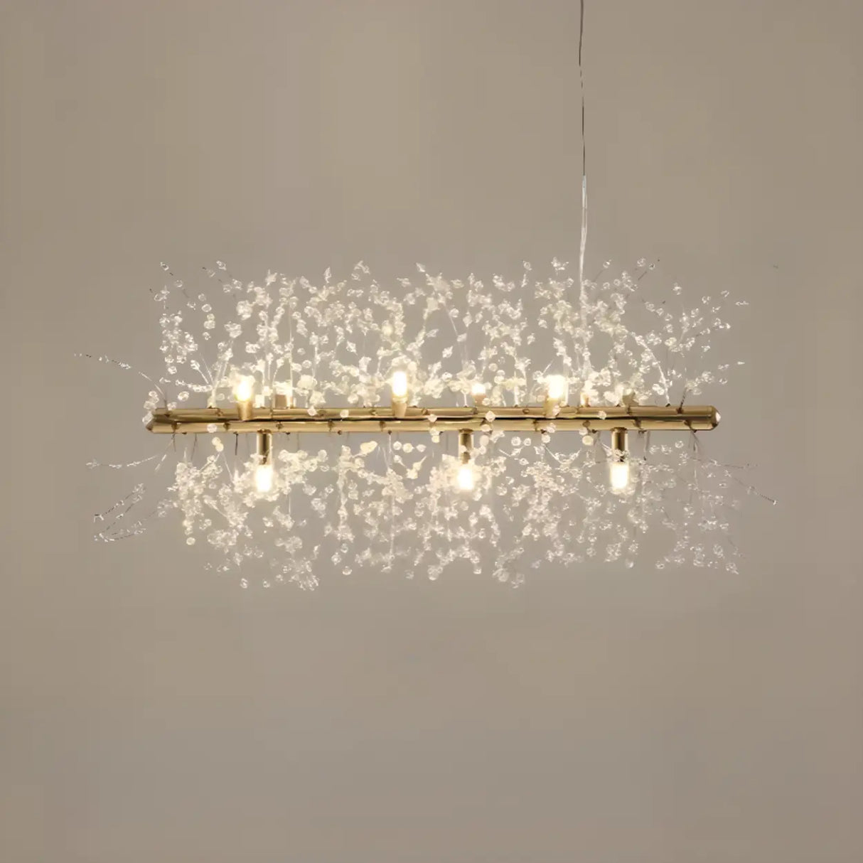 Luxurious Crystal Branch Island Chandelier Light Image - 8