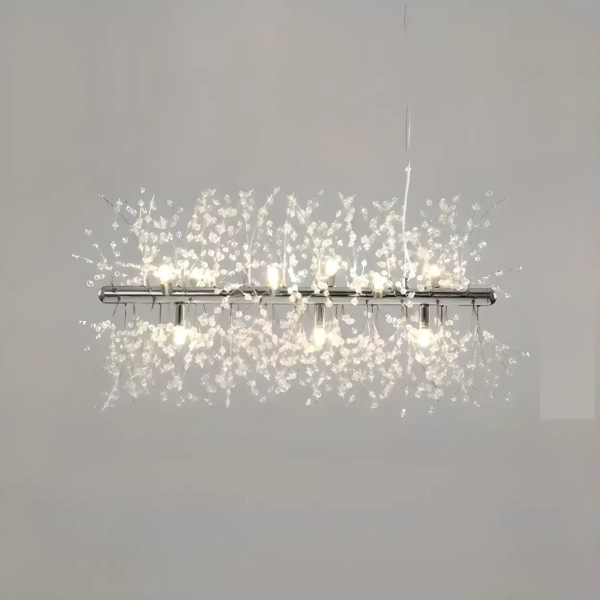 Luxurious Crystal Branch Island Chandelier Light Image - 9