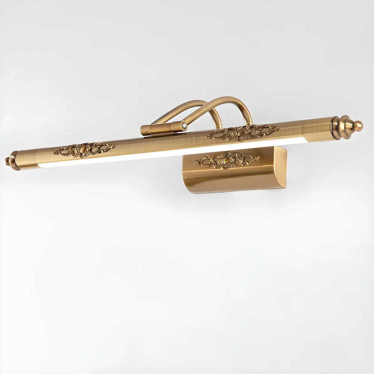 Luxurious Gold Geometric LED Bathroom Vanity Light Image - 2