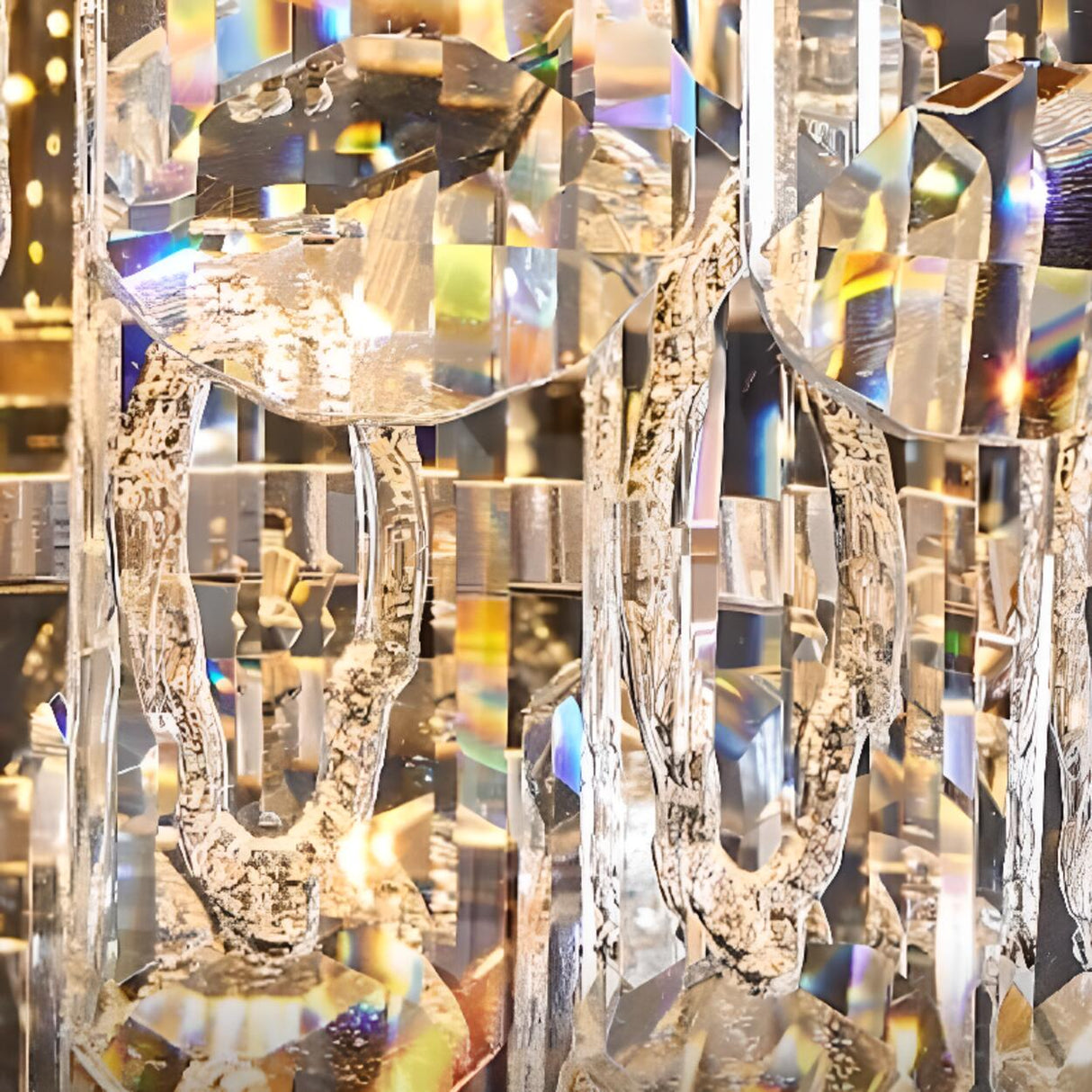 Luxury Crystal Flower Flush Mount Light Living Room Image - 15