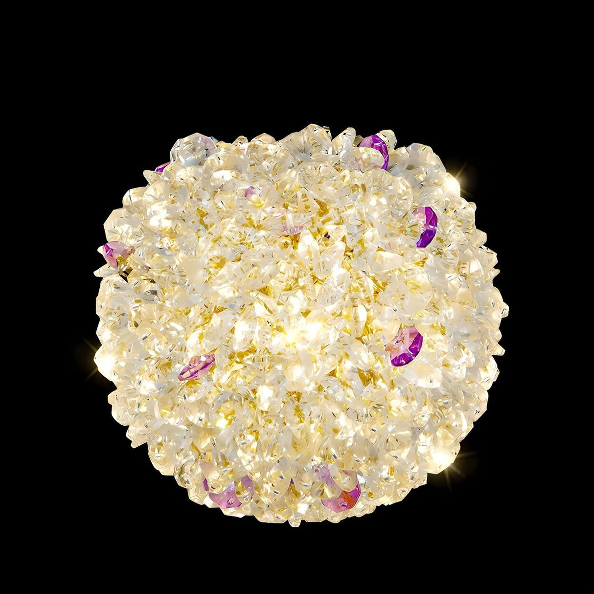 Luxury Crystal Gold Globe Adjustable Pendant Light Image - 10