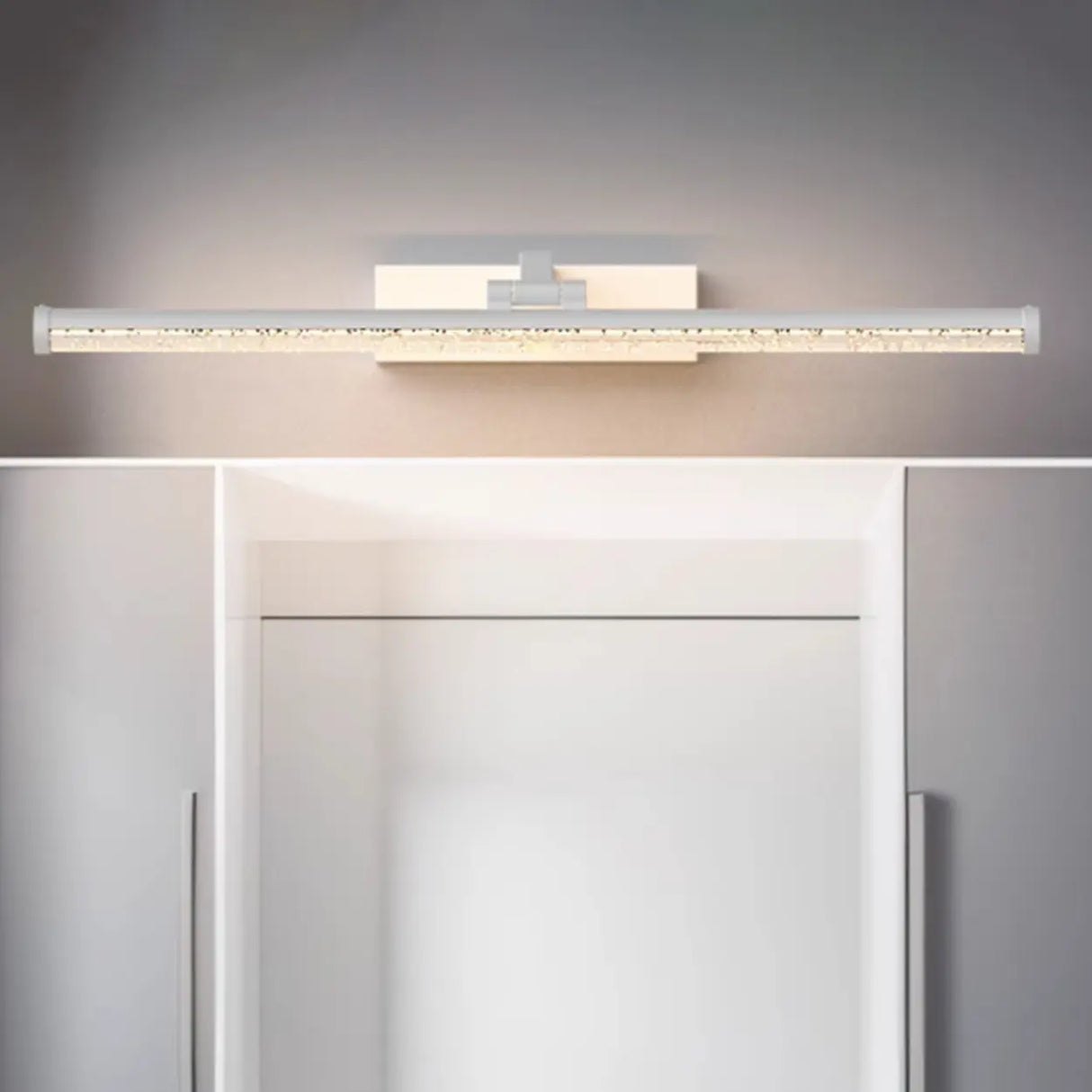 Luxury Crystal Gold Linear Vanity Wall Light Image - 12