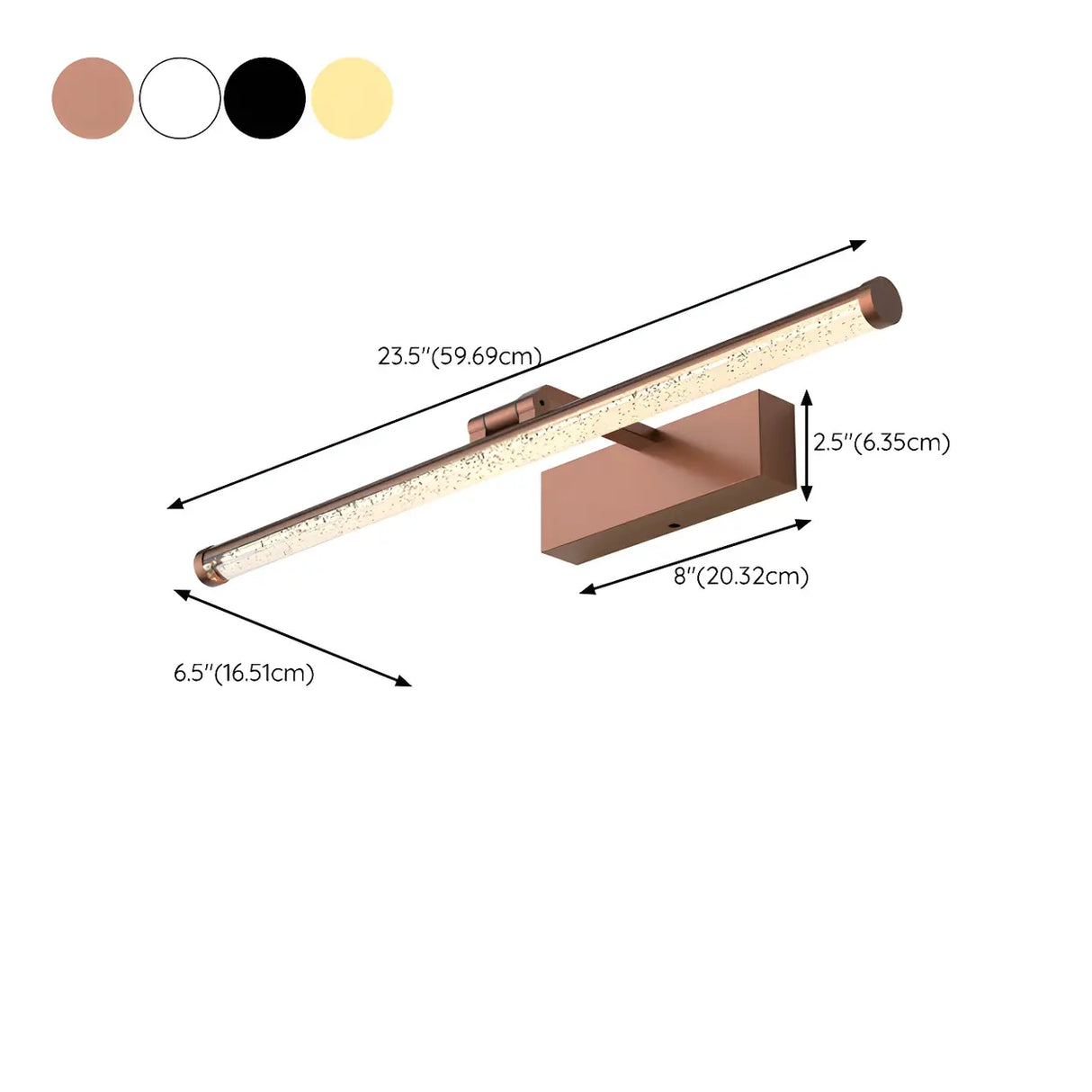 Luxury Crystal Gold Linear Vanity Wall Light Image - 14