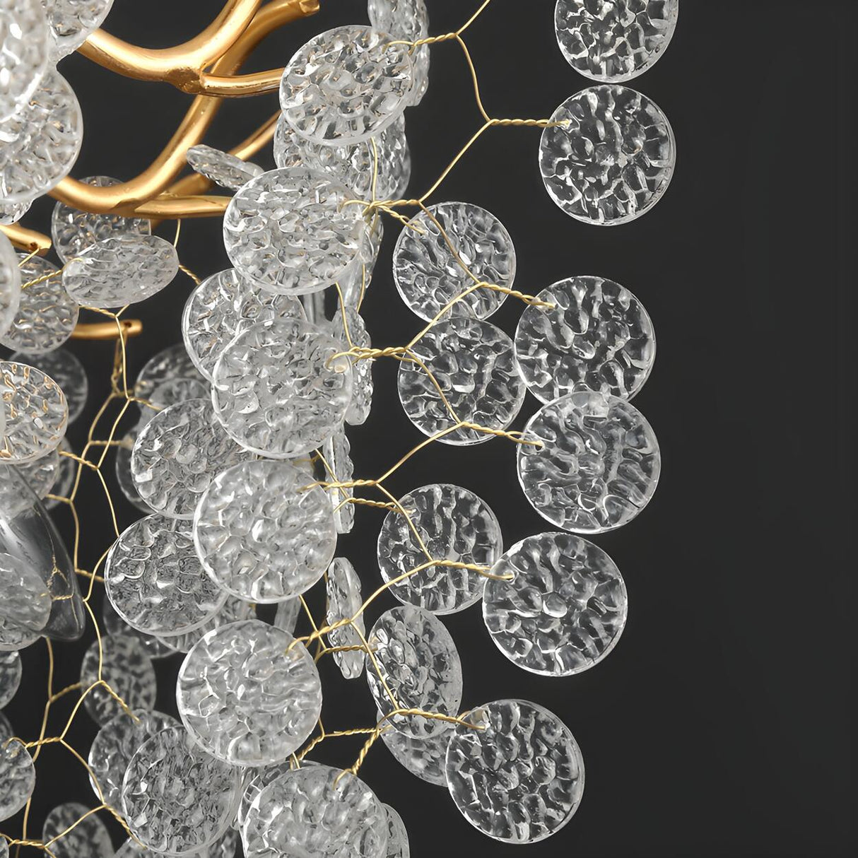 Luxury Gold Tree Branch Island Chandelier Light Image - 6