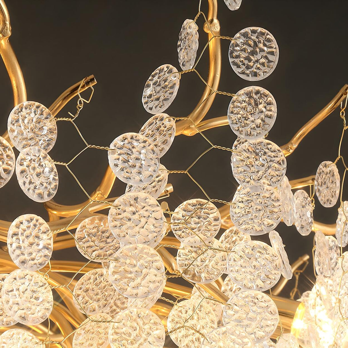 Luxury Gold Tree Branch Island Chandelier Light Image - 8