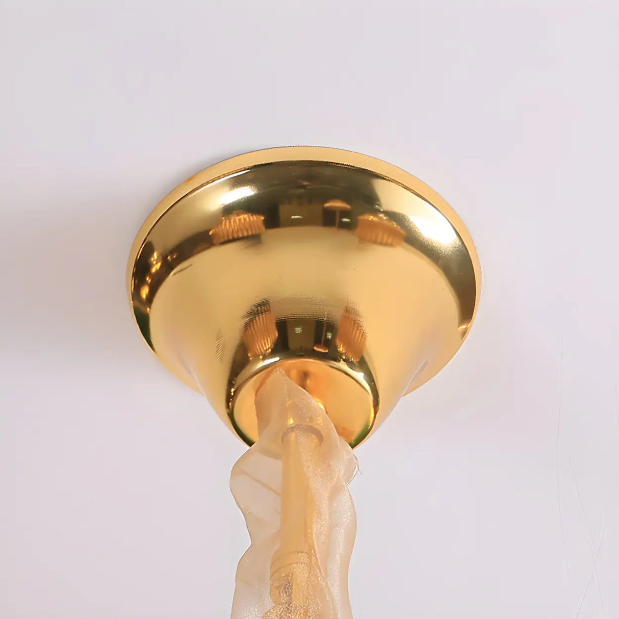 Luxury Golden Clear Crystal Tiered Chandelier Bedroom Image - 10