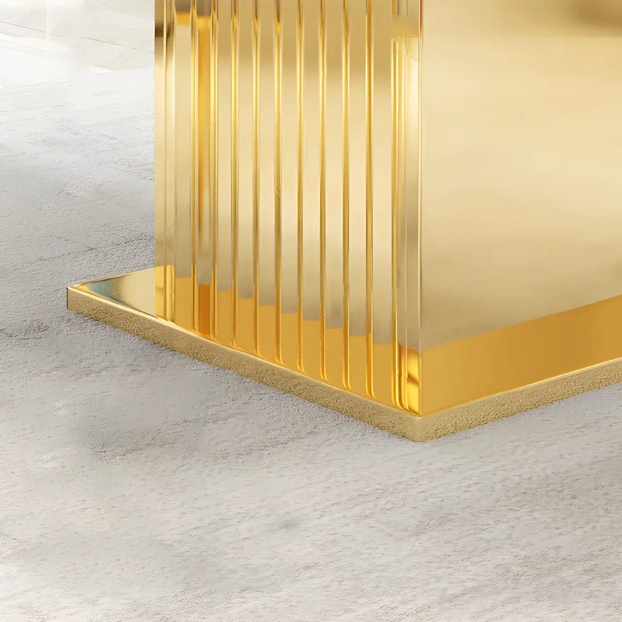 Luxury Rectangle White Marble Scratch Resistant Dining Table Image - 8