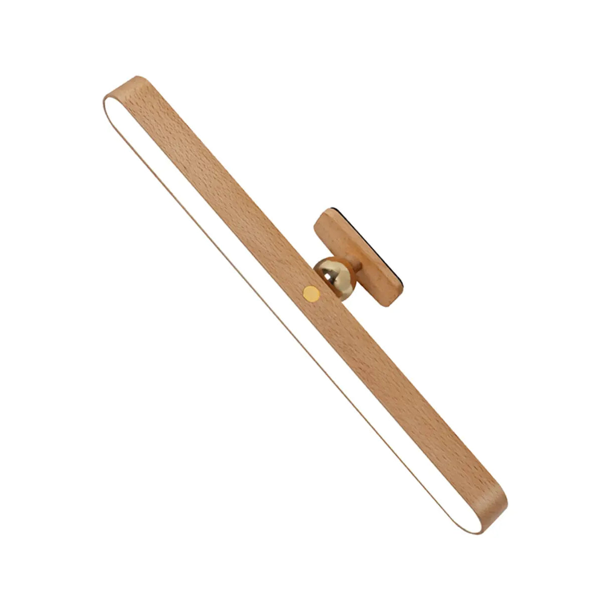 Magnetic Rotatable Wood Linear Vanity Wall Light Image - 5