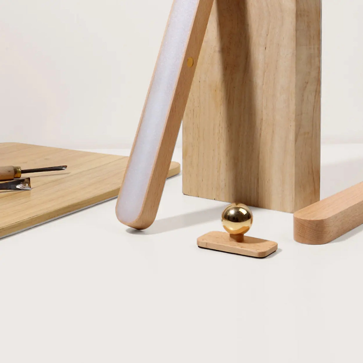 Magnetic Rotatable Wood Linear Vanity Wall Light Image - 6