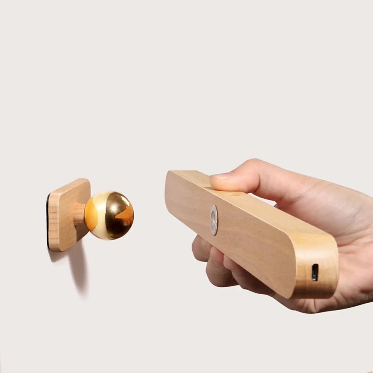 Magnetic Rotatable Wood Linear Vanity Wall Light Image - 8